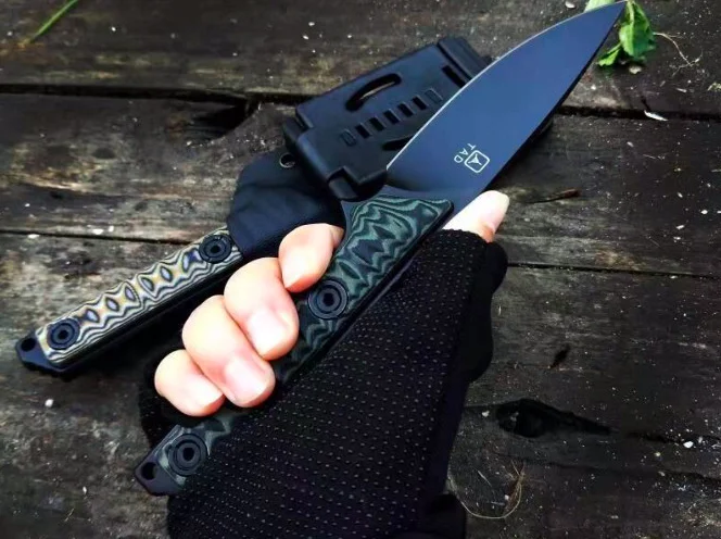 Охотничий нож с тремя осями тактический прибор для самообороны повседневного