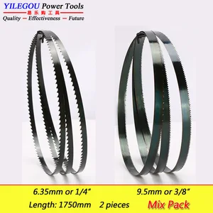 2 полотна для ленточной пилы 10 дюймов 1750 мм. Пильный диск для деревообработки, кривая резки, 1750 мм x 6,35 мм (14 дюйма) или 9,5 мм (38 дюйма)