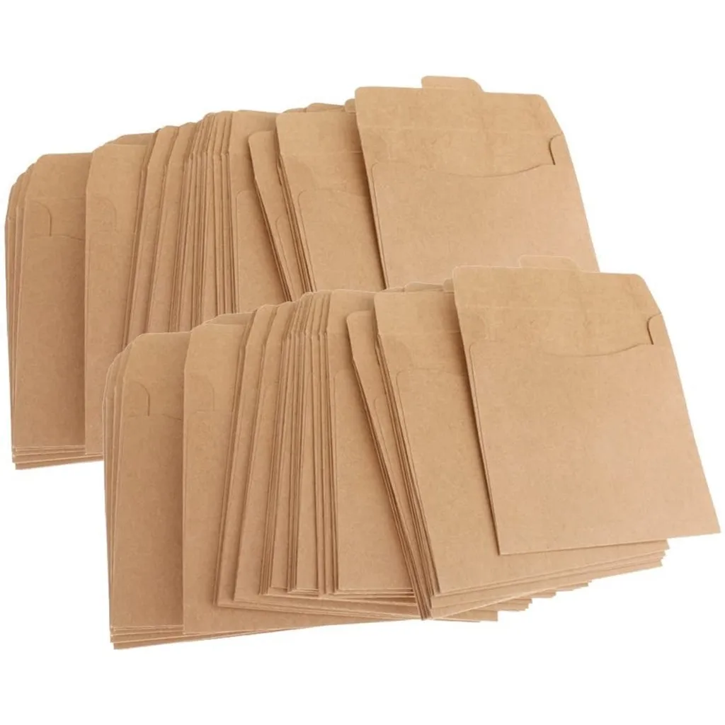 100 Pack Kraft Small Coin Envelopes Self-Adhesive Seed Mini Part | Канцтовары для офиса и дома