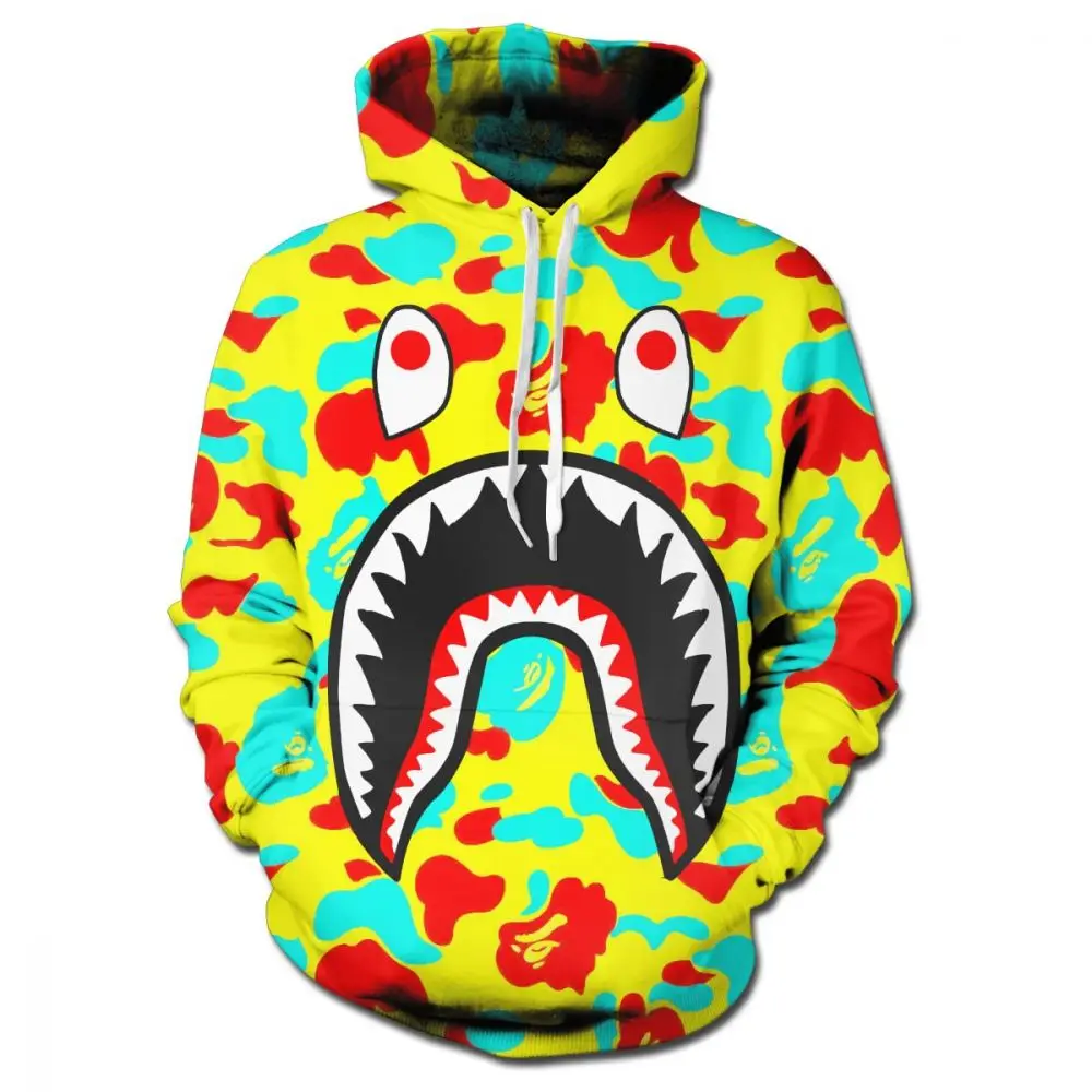 

2021 Spring And Autumn New Fashion Men's And Women's 3D Printing Cool Hip-Hop Hoodie XXS-6XL