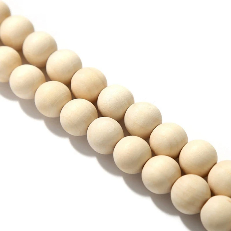 31.5 Inch Wood Bead Garland Rustic Farmhouse Beads Prayer Wall Hanging Decoration | Дом и сад