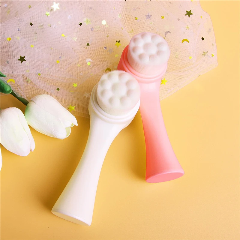 Супермягкие двусторонние силиконовые 3D щетки для чистки лица массажные мытья