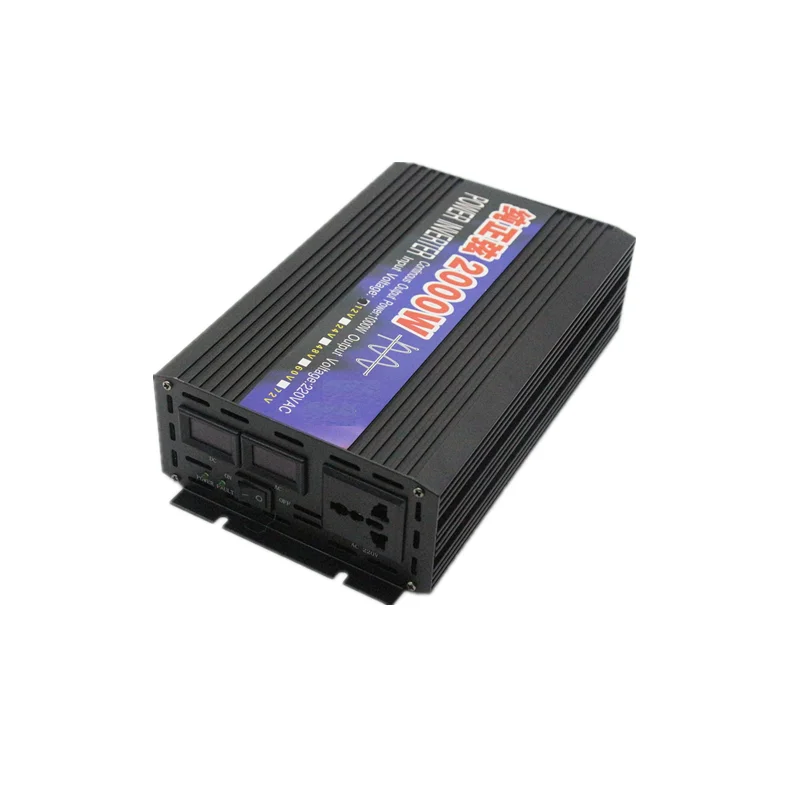 

2000w Pure Sine Wave Inverter DC12V/24V To AC220V 50HZ Power Inverter with Digital Display for home car phone
