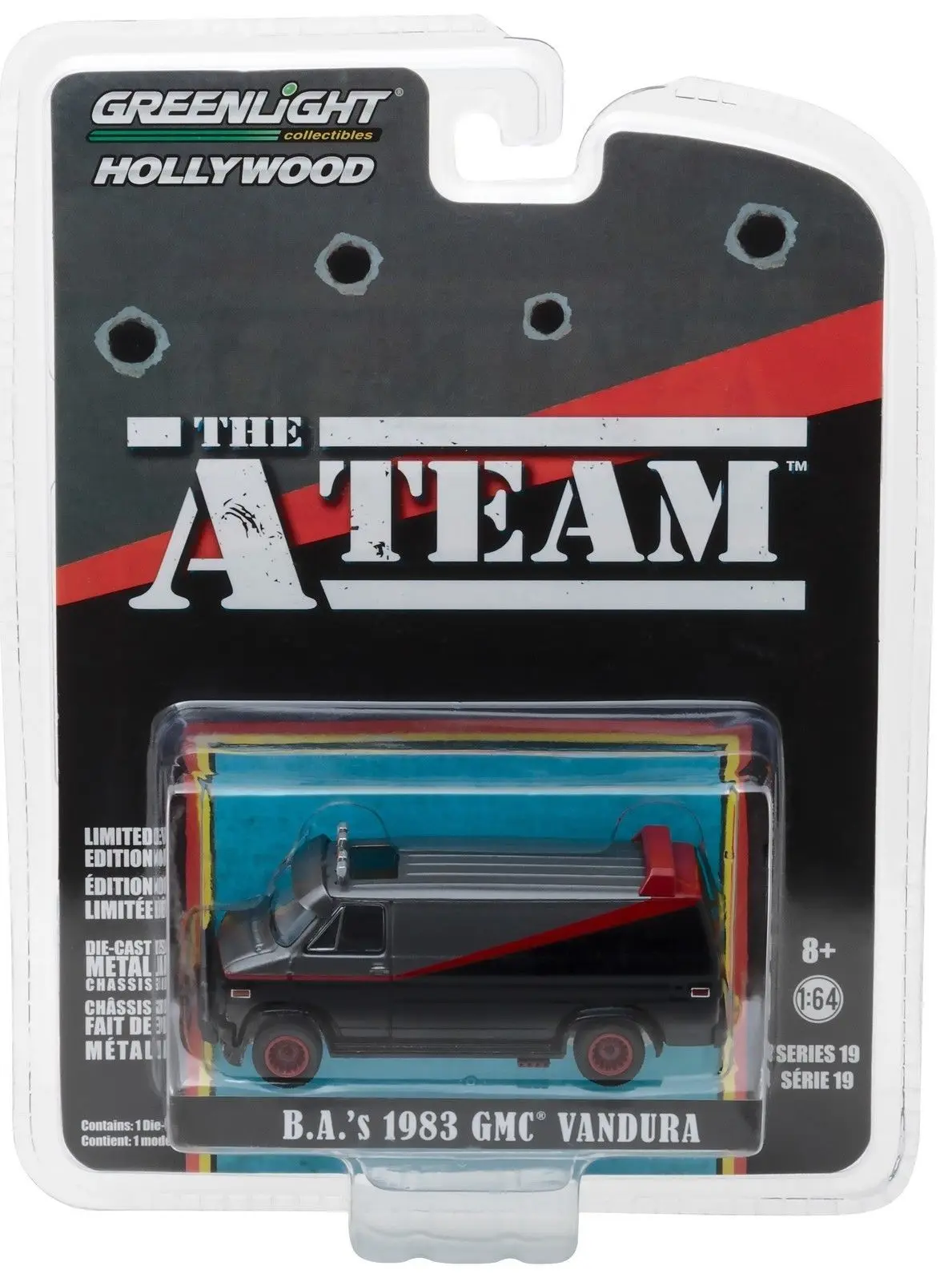 Игрушечный автомобиль GreenLight 1:64 1983 GMC VANDURA из сплава игрушки для детей литые модели