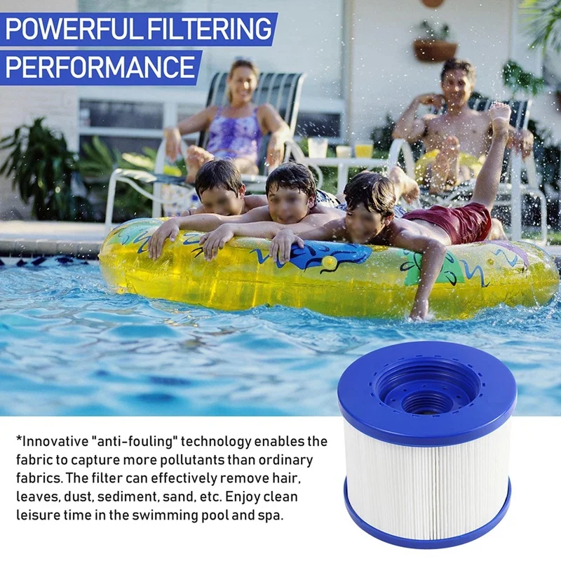

HGHO 4 Filters for CLUB SPA Hot Tubs Inflatable Hot Spring Pool Filters Swimming Pools and Spas