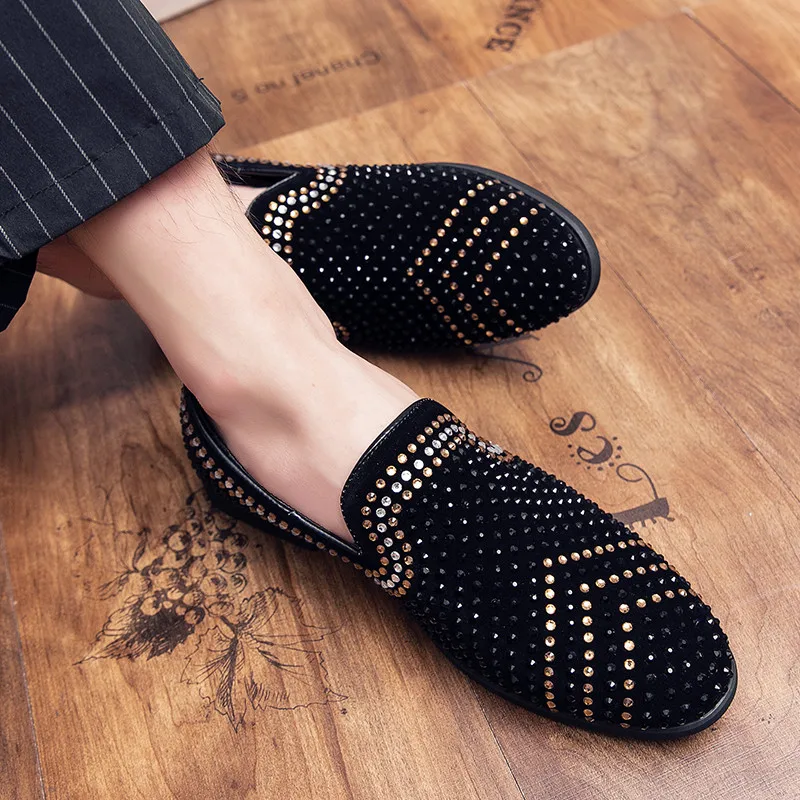 Дизайнерские лоферы мужская обувь мужские черные кожаные мокасины Классические