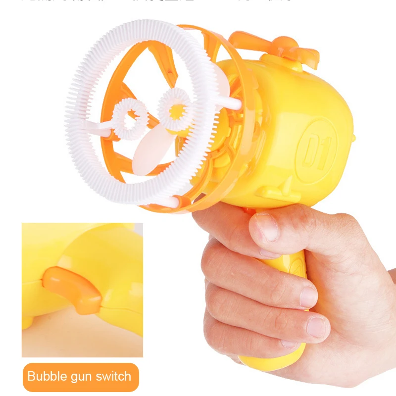 

New Bubble Machine for Kids Plastic Electric Automatic Bubble Machine Fan Blower Kids Playing Toys Drop Shipping