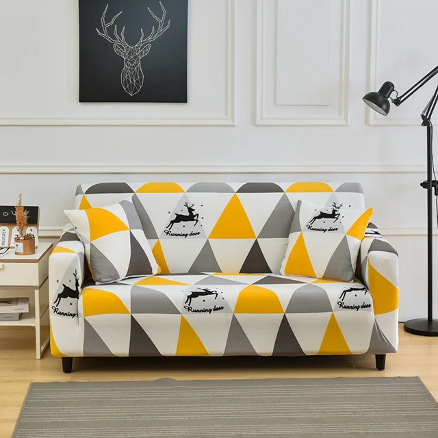 P Стрейч диванных чехлов протектор мебели полиэстер Loveseat крышка M l XL XXL XXXL XXXXL 1/2/3/4-seater Arm накидки на стулья для Гостиная - Цвет: P