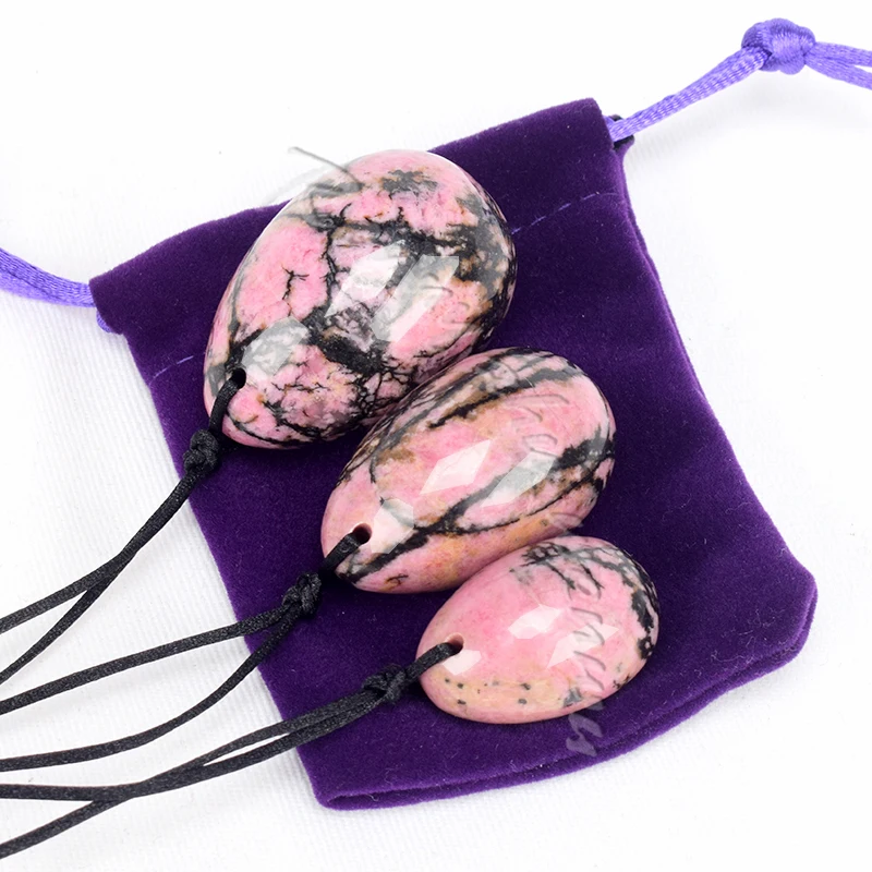 Сверлильные яйни яйцо натуральный Родонит нефритовые яйца для женщин тазового