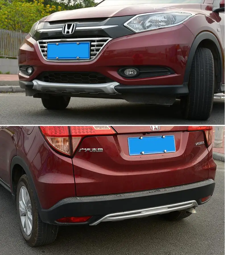 Защитная накладка переднего заднего бампера из нержавеющей стали для Honda VEZEL HR-V HRV