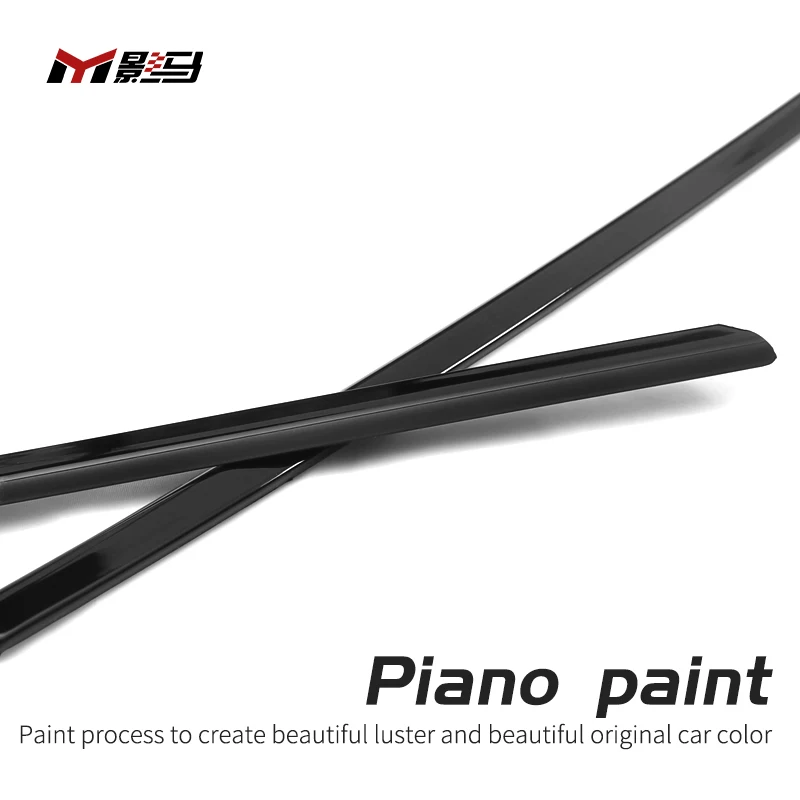 

For VW Golf 8 MK8 In the middle grid appearance before and after modification of the logo decoration Bright black accessories
