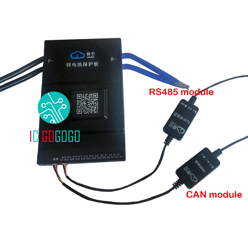 Плата защиты аккумулятора с активным балансом BMS 1A/2A 13S ~ 24S 100A 300A CAN RS485 GPS APP Lifepo4 Li Ion