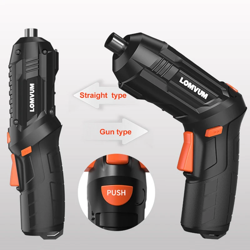 Lomvum аккумуляторная отвертка 4 2 в литий ионный аккумулятор многофункциональная