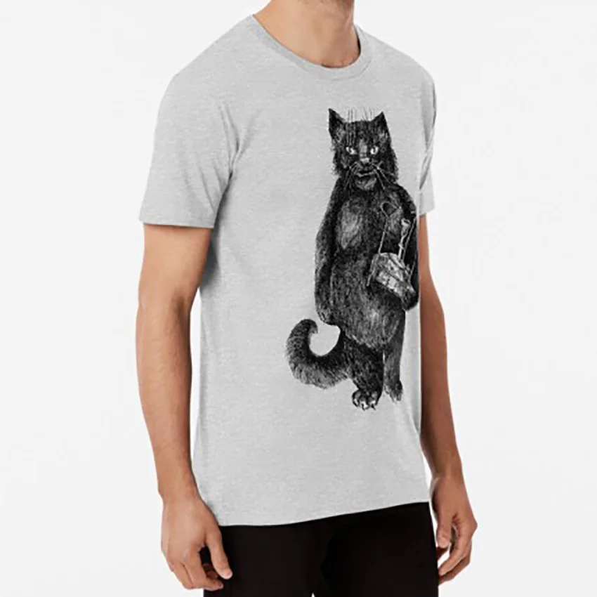 Футболка с изображением кота бегемота Бегемот Мастер и Маргарита Кот новелла М.