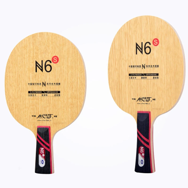 

Оригинальное основание yinhe N-6S для настольного тенниса из чистого дерева, высокая эластичность, высокая мощность, быстрая атака, ракетка для ...