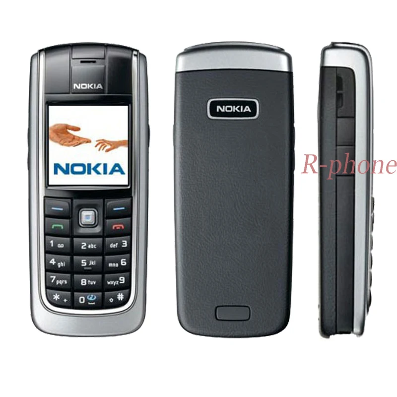 Мобильный телефон NOKIA 6021 разблокированный Восстановленный GSM трехдиапазонный Bluetooth Черный и подарок