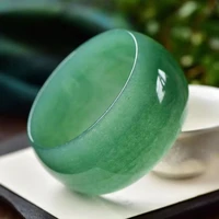 100 natural green original ecological pattern dongling jade widening bracelets handcarved jewelry bangle lucky accessories