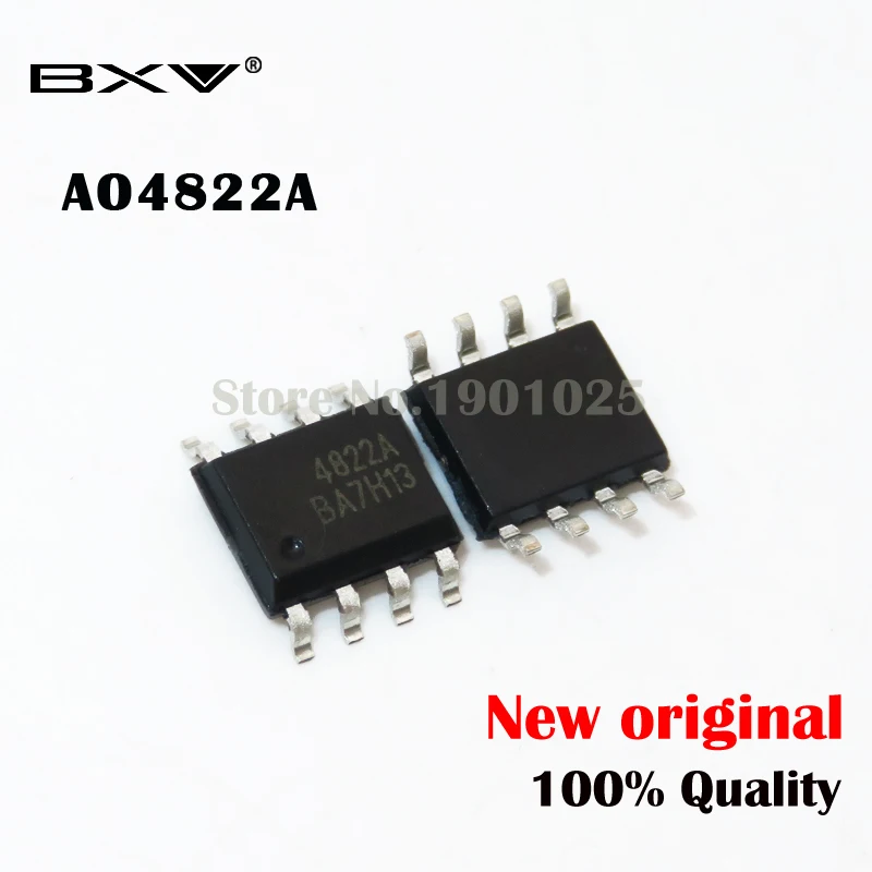 

Новый оригинальный МОП-транзистор AO4822A, SOP-8, 10 шт.