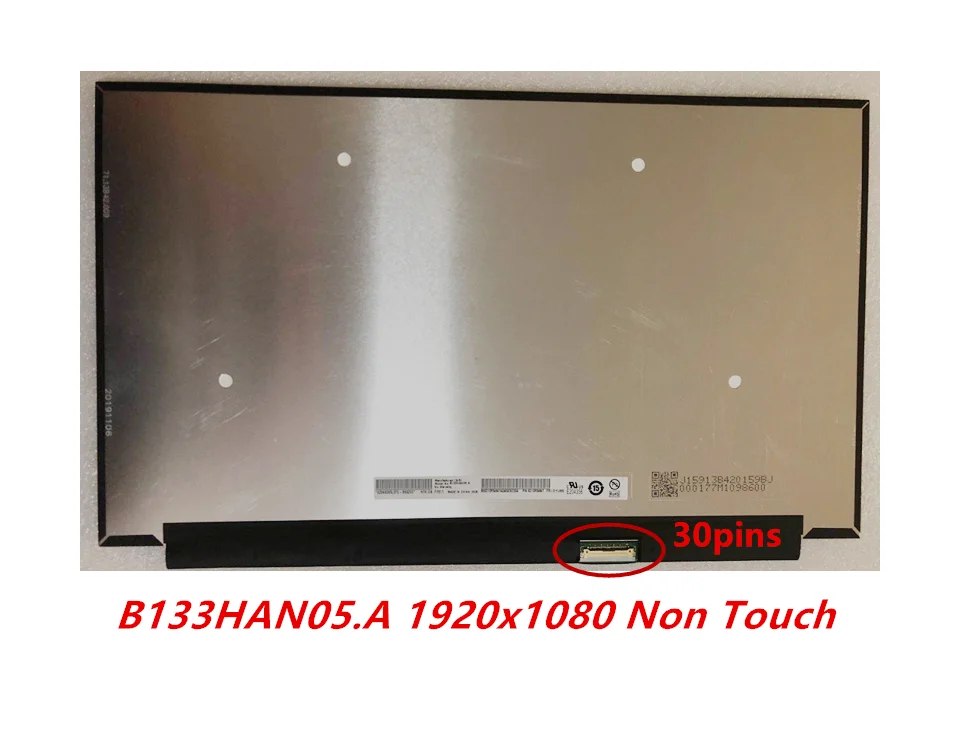 ЖК-экран FHD 13 3 дюйма IPS-панель матрица для Lenovo ThinkPad X390 NV133FHM-N6A V.8 B133HAN05.A 1920x1080 не Touch 30