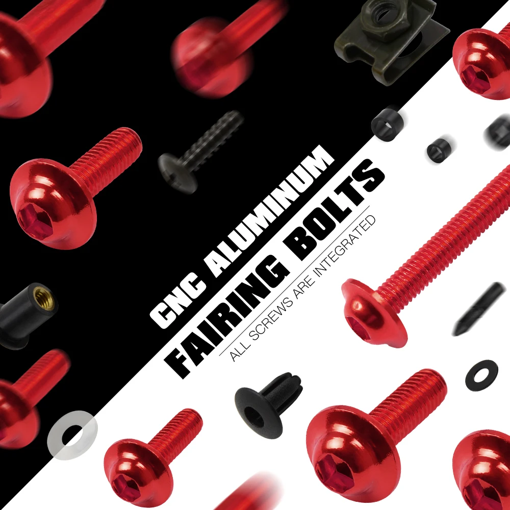 

Universal Motorcycle Accessories 5 Size Fairing Bolts Screw Kit For Yamaha YZF-R1 YZF-R6 FZ6R YZF-R25 YZF-R15 YZF-R125