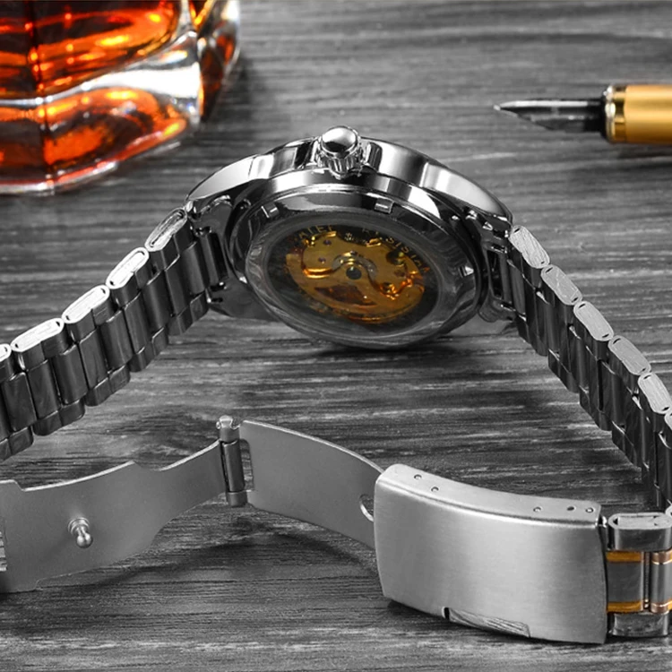 Дропшиппинг Новинка 2019 Bosck хит продаж Мужские часы Роскошные полностью стальные