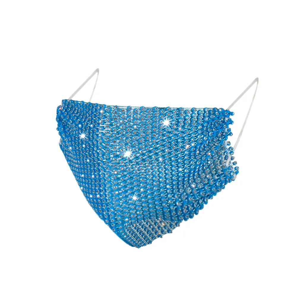 

2021 Unisex Breathable Cotton Sequin Adult Anti-dust Reusable Mouth Face Masks Cover Face Wear Breathable Masque Mascarilla