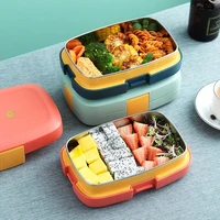 portable stainless steel insulated lunch box leak proof fresh keeping with tableware childrens bento boxs can hold hot water