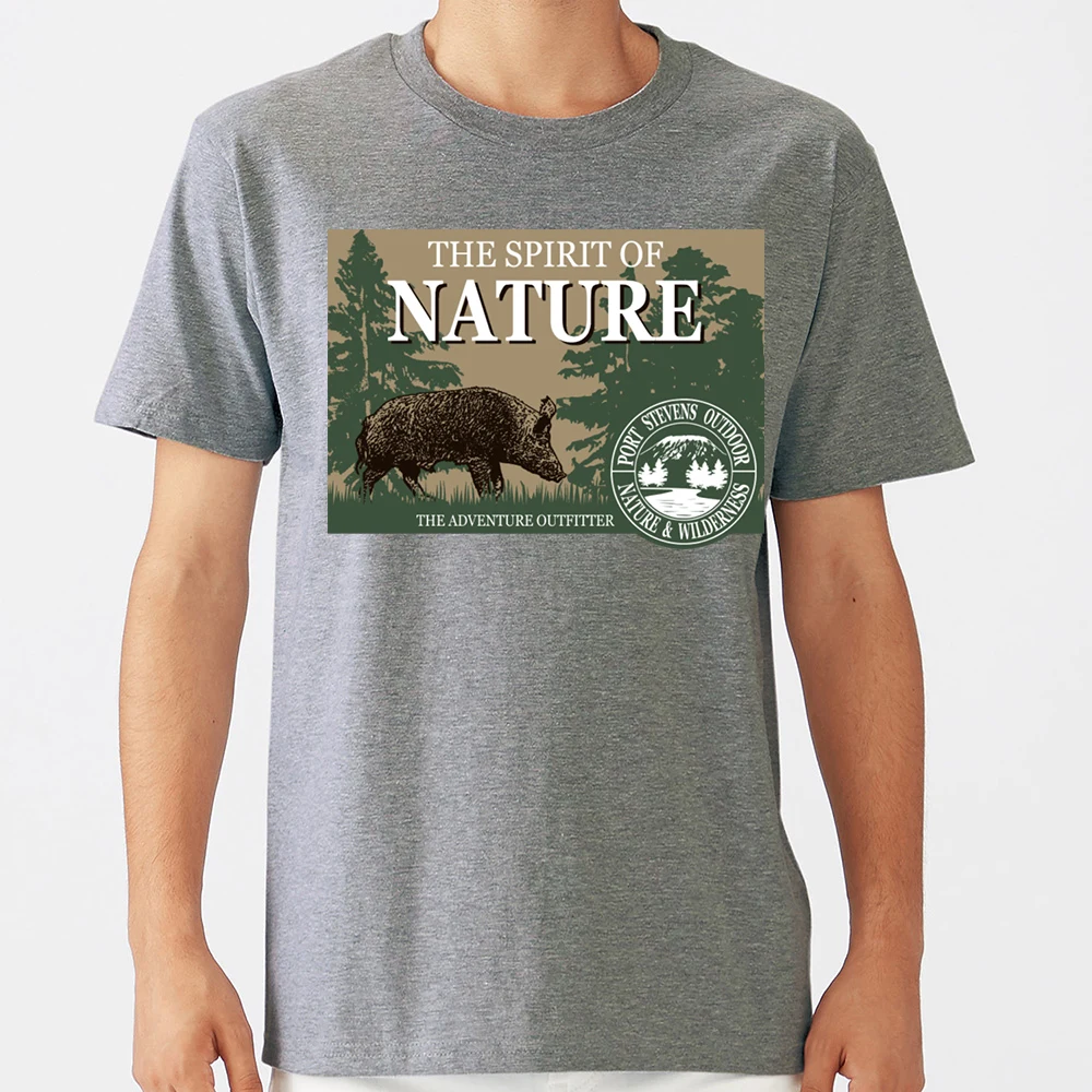 Футболка мужская с принтом дикого кабана винтажный Топ в стиле хип-хоп рубашка |