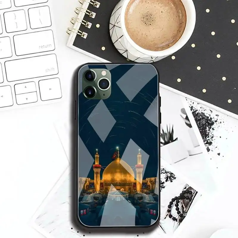 Mecca Imam Ali Islamic Shia Holy Phone Case Tempered Glass For iPhone 12 pro max mini 11 Pro XR XS MAX 8 X 7 6S 6 Plus SE 2020 | Мобильные