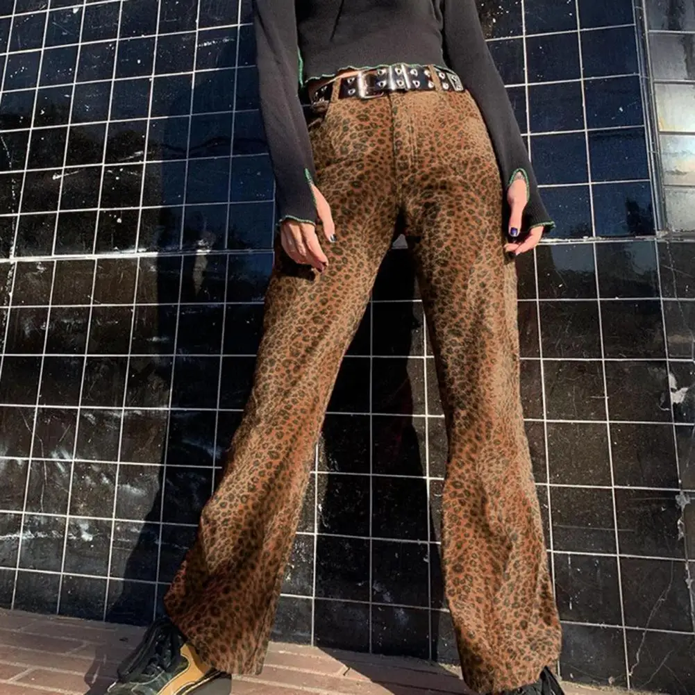 

Брюки женские прямые с завышенной талией, Модные Винтажные штаны в британском стиле с широкими штанинами, элегантная одежда