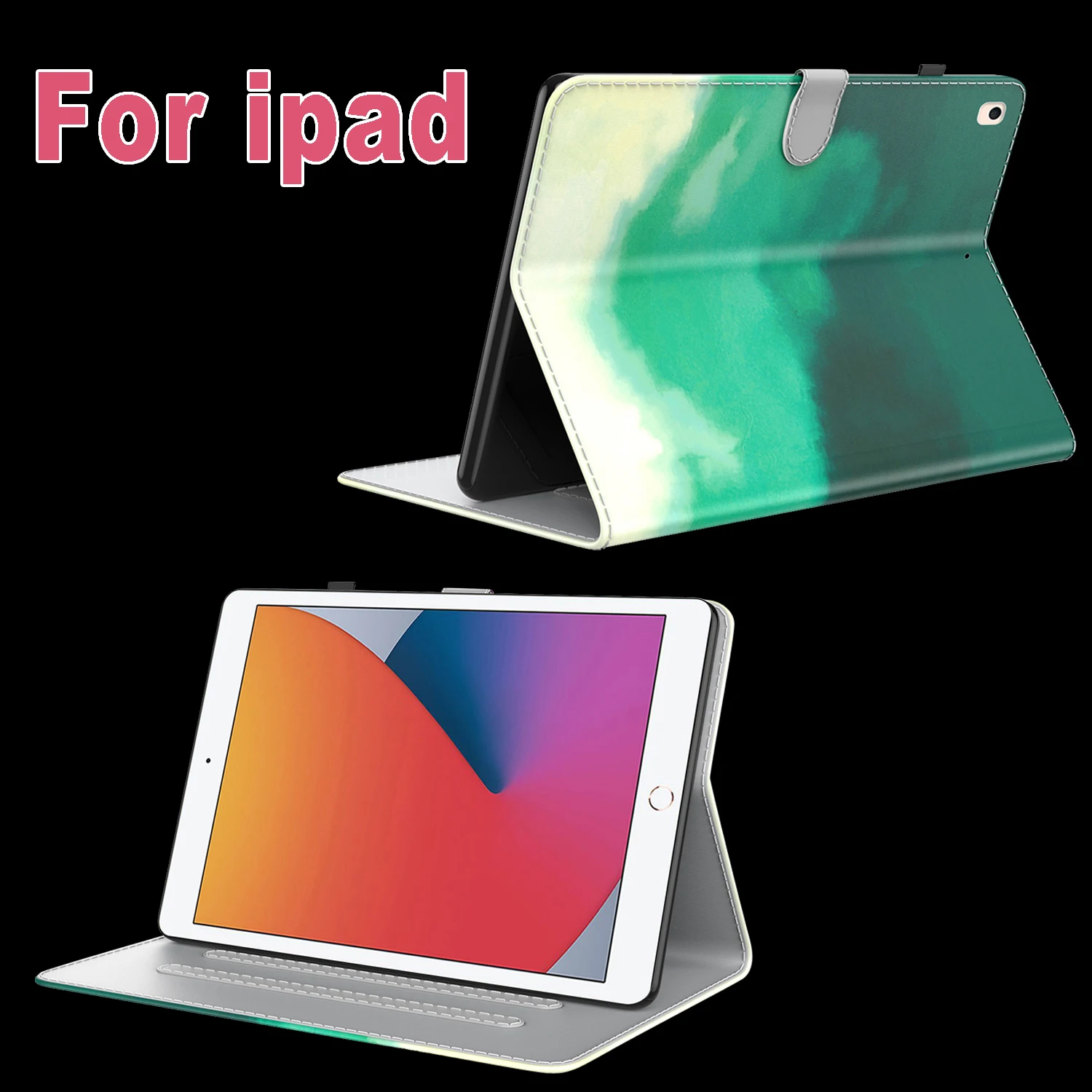 

Чехол с акварельным рисунком для Ipad Mini 6, чехол для IPad Air2 3, чехол для 9,7 Mini 5 с поддоном для ручки Pro 11, защита для зеленых глаз