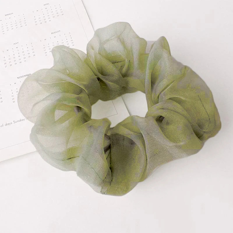 Резинка для волос в горошек из органзы девочек резинка хвоста аксессуары |