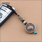 Брелок для ключей Oeny из Непала в стиле ретро, фирменный брелок для ключей высокого качества, украшение для сумки Bodhi, цепочка для мужчин и женщин, оптовая продажа