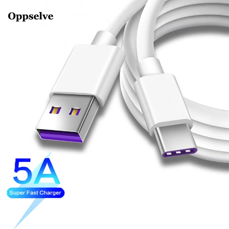 Oppselve 5A Spuer быстрое зарядное устройство USB Type C кабель для Huawei Mate 20 P30 P20 Pro Lite Samsung S10 S9