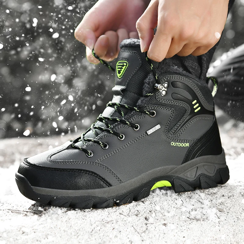 

Mens Boots Wear-resisting Boots Men Outdoor Hiking Men Combat Boots Comfy Durable outsole Lace-up Fashion Casual Boots