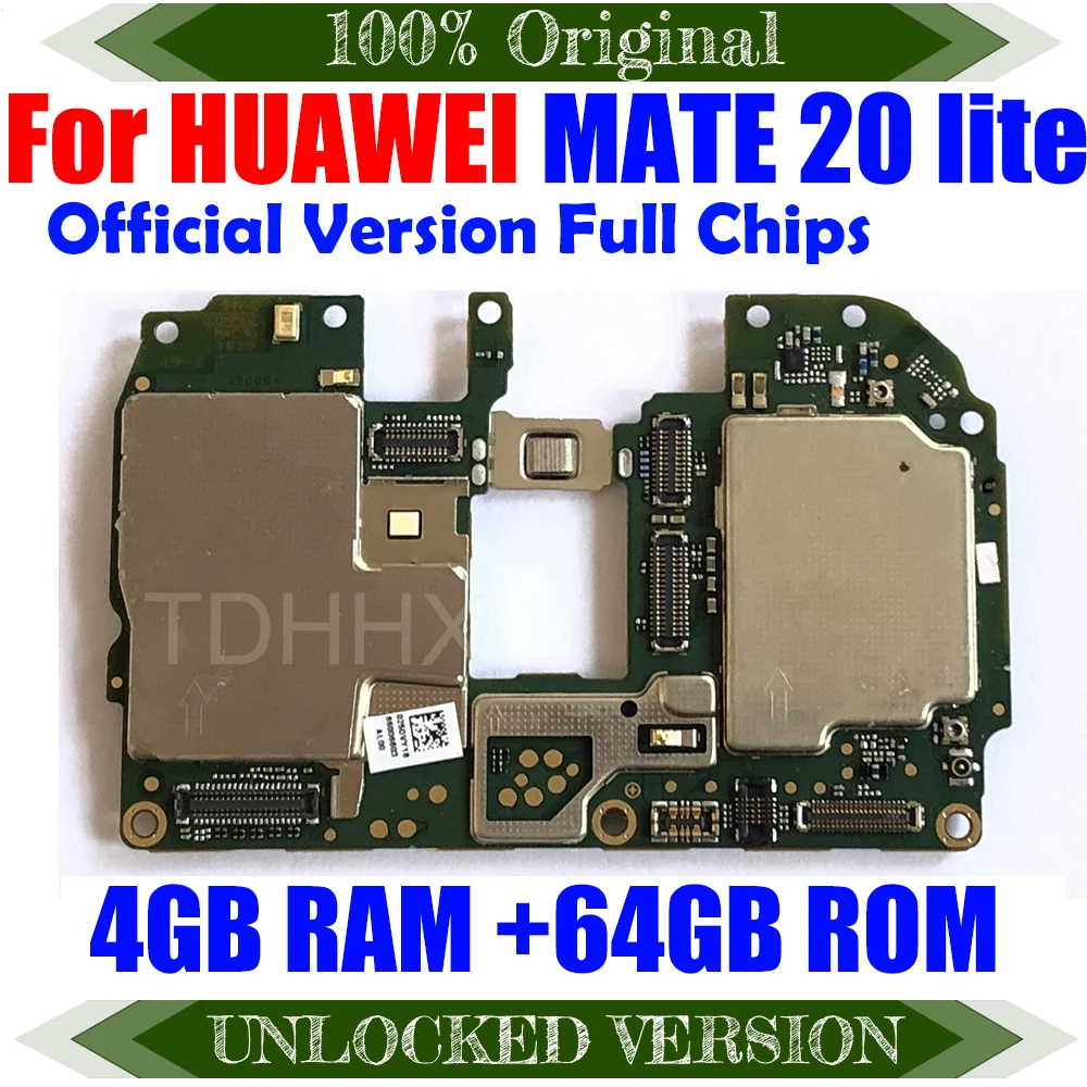 Оригинальная материнская плата с чипом для HUAWEI MATE 20 LITE 100% Clean 64 ГБ ROM 4 Гб RAM ОС Android |