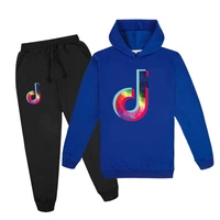 2 16y new fashion child music notation suit kids casual sportsuit toddler boys tracksuits girls hoodies pants 2pcs sets outfits