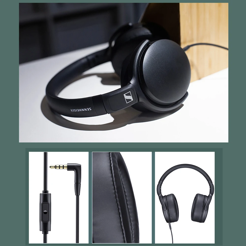Оригинальные наушники-вкладыши Sennheiser HD 400S с шумоизоляцией складная музыкальная