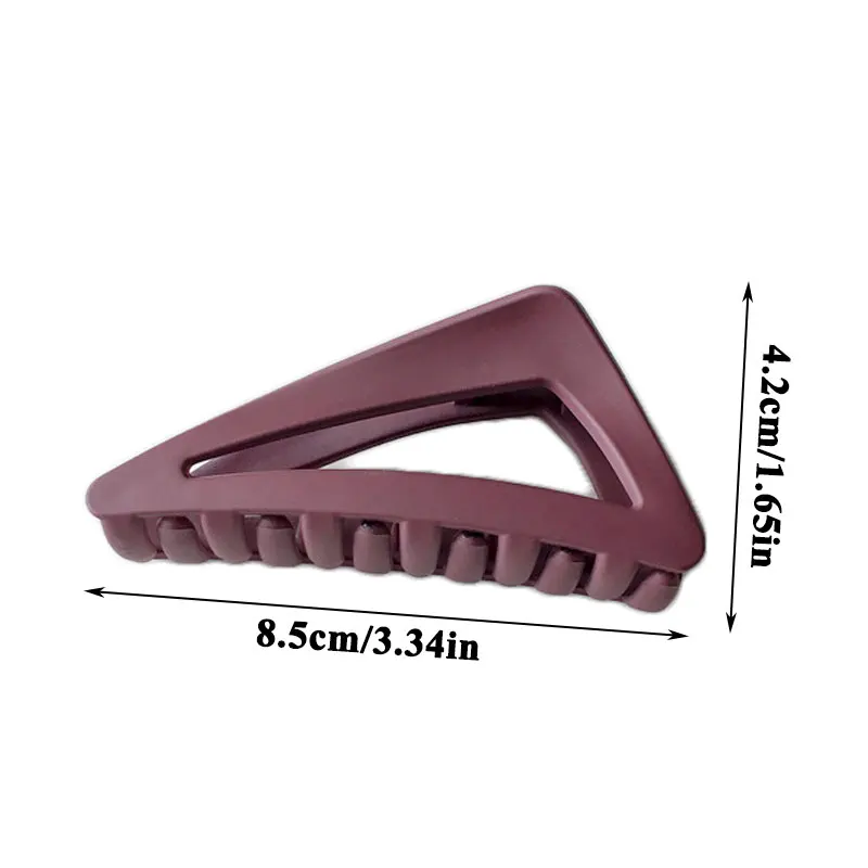 

Triangle Shape Hair Claws Scrub Acrylic Hair Clip Candy Color Korean Style Headwear Styling Tools Women Girls Hair Accessories