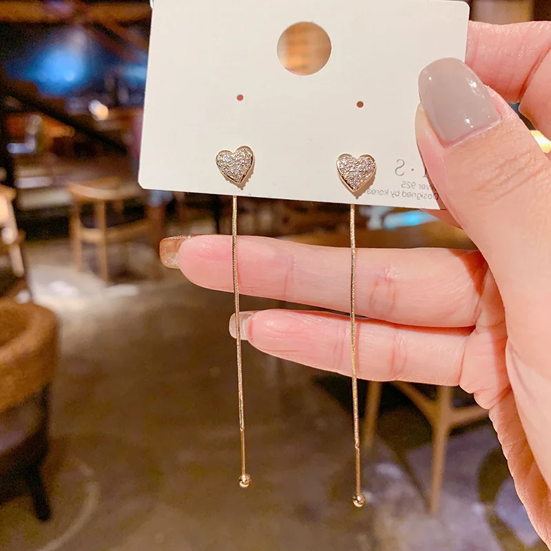 

Длинные серьги с кисточками в Корейском стиле новые модные серьги дикие Модные Элегантные Изысканные трендовые серьги 2020 новые серьги для ...