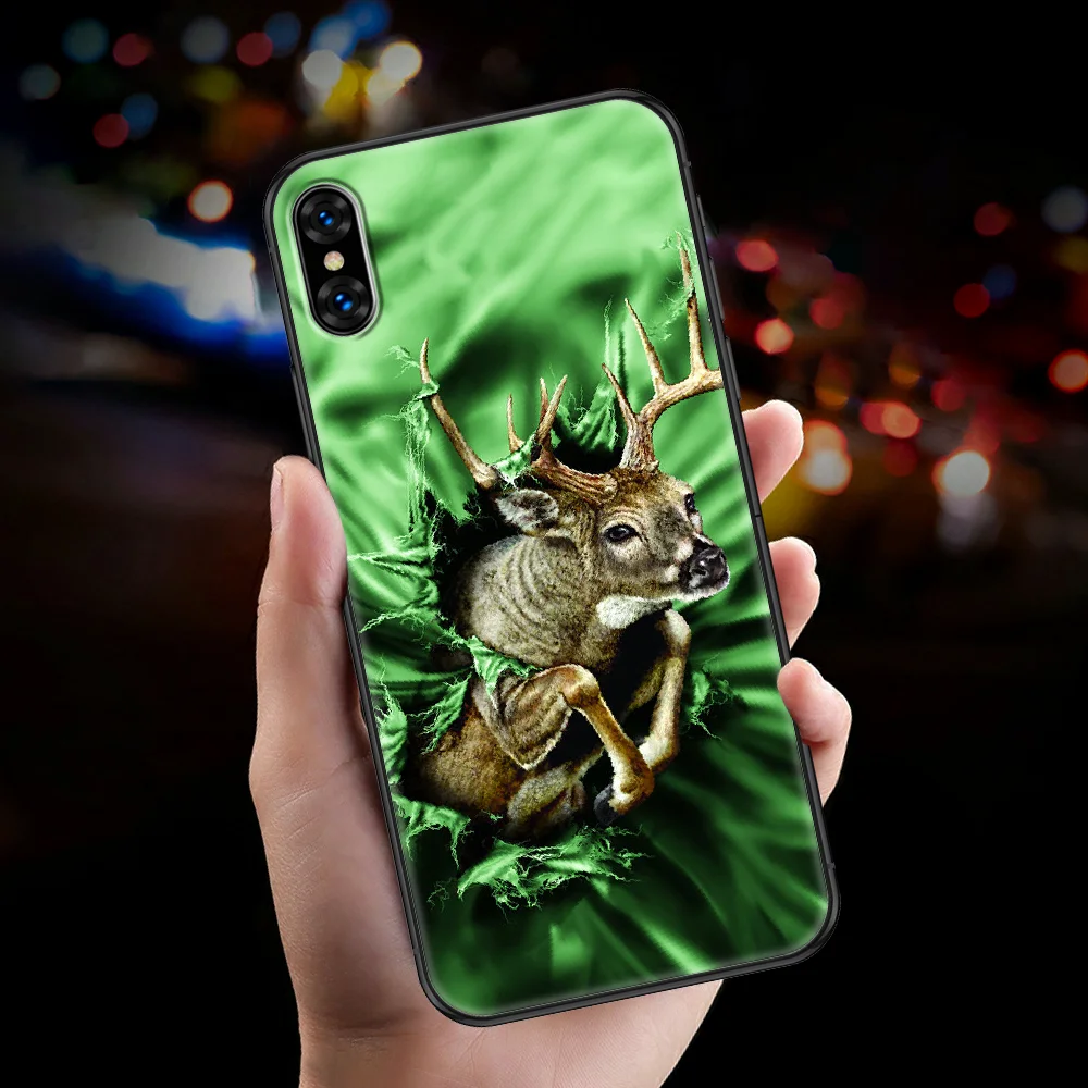 Чехол для телефона с изображением оленя охотничьего человека чехол iphone 5 5s se 2 6 6s 7