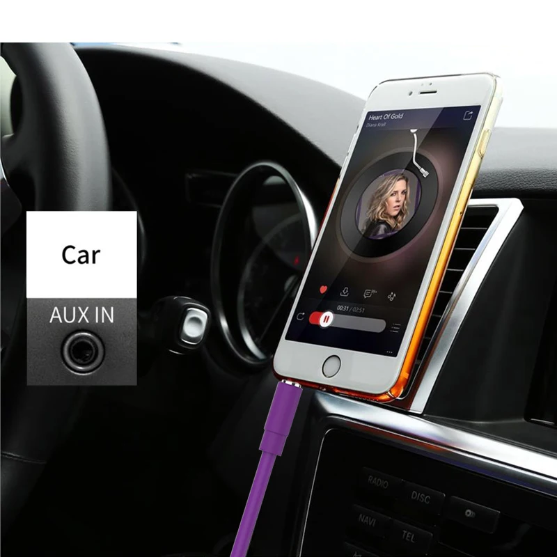 Новый 3 5 мм аудио разъем 4 полюса Aux кабель для автомобильных наушников Beats динамик