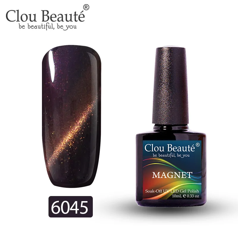 6045 Clou Beaute Гель-лак для кошачьих глаз 46 цветов маникюрный Декор гель лак для ногтей отмачиваемый лак для ногтей 10 мл Полупостоянный лак для ногтей - Цвет: 6045