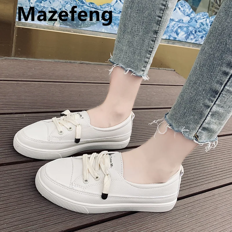 

Women Sneakers Fashion Shoes Spring Trend Casual Flats Sneakers Female New Fashion Comfort White Vulcanized Platform Shoes 35-40