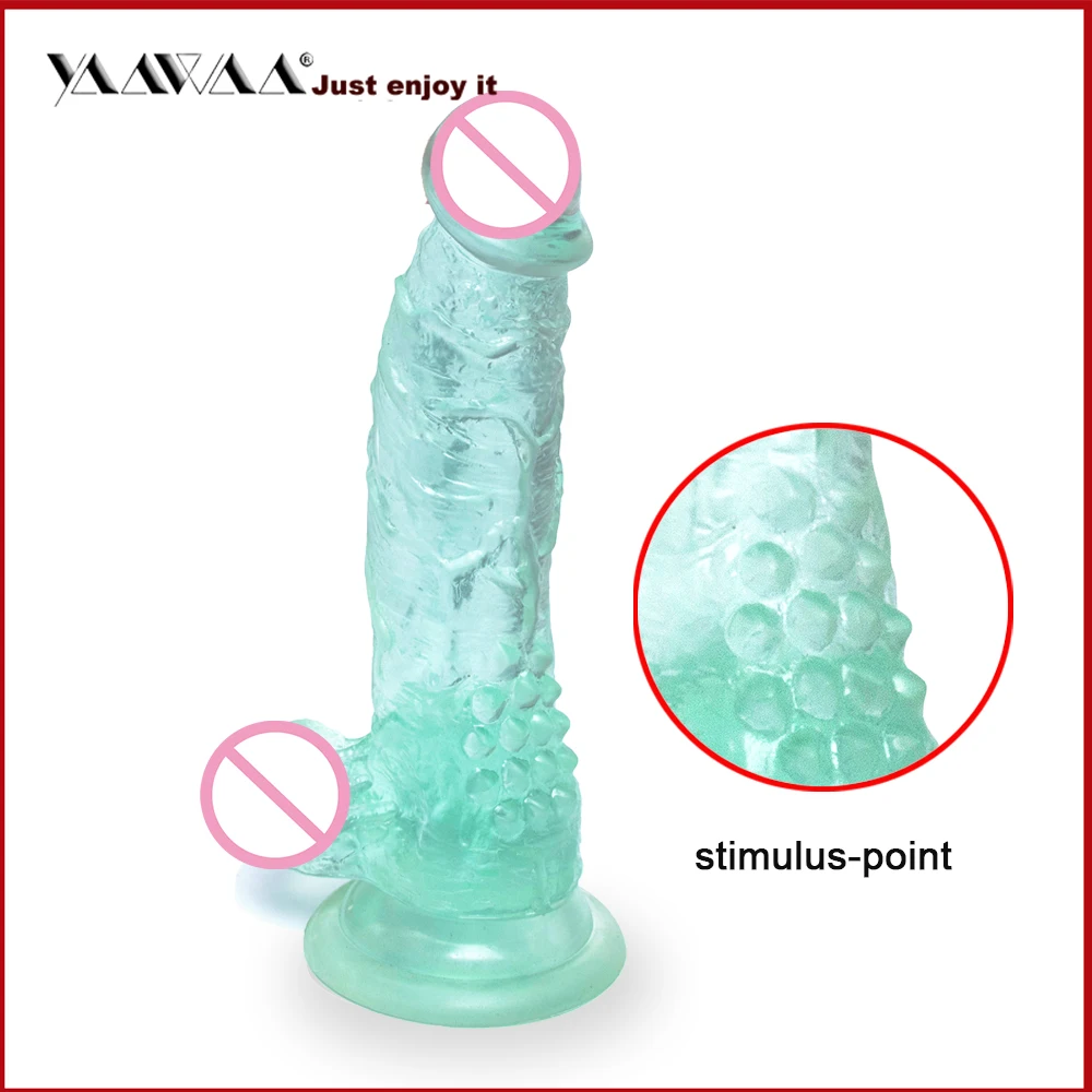 Реалистичный большой фаллоимитатор реалистичный анальный флуоресцентный