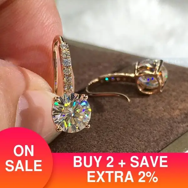 Женские серьги с ореолом цвета розового золота и серебра Ювелирное Украшение на