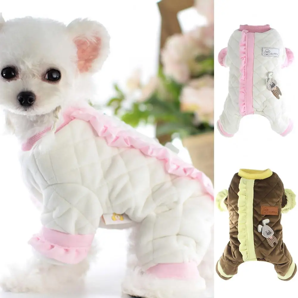 Женский комбинезон с круглым вырезом удобный Bichon утепленная одежда для домашних