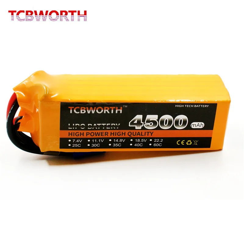 4S 14 8 V 4500 мА/ч 60C взрыв 120C провод с силикатной гелевой Батарея для радиоуправляемый