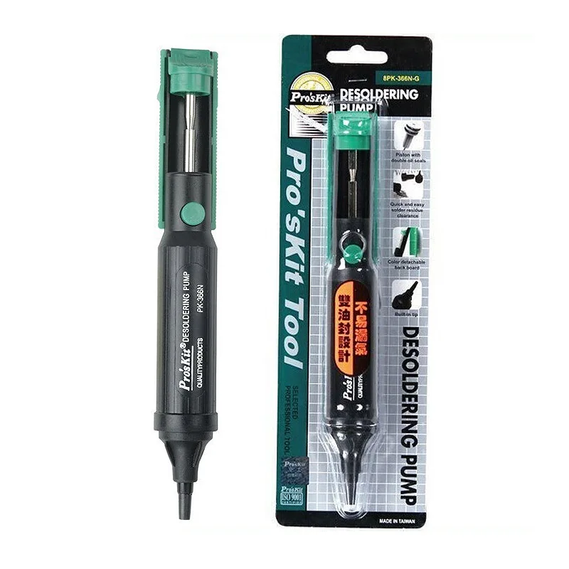 Бренд ProsKit 8PK 366N G поршень насоса для удаления припоя с двойными масляными
