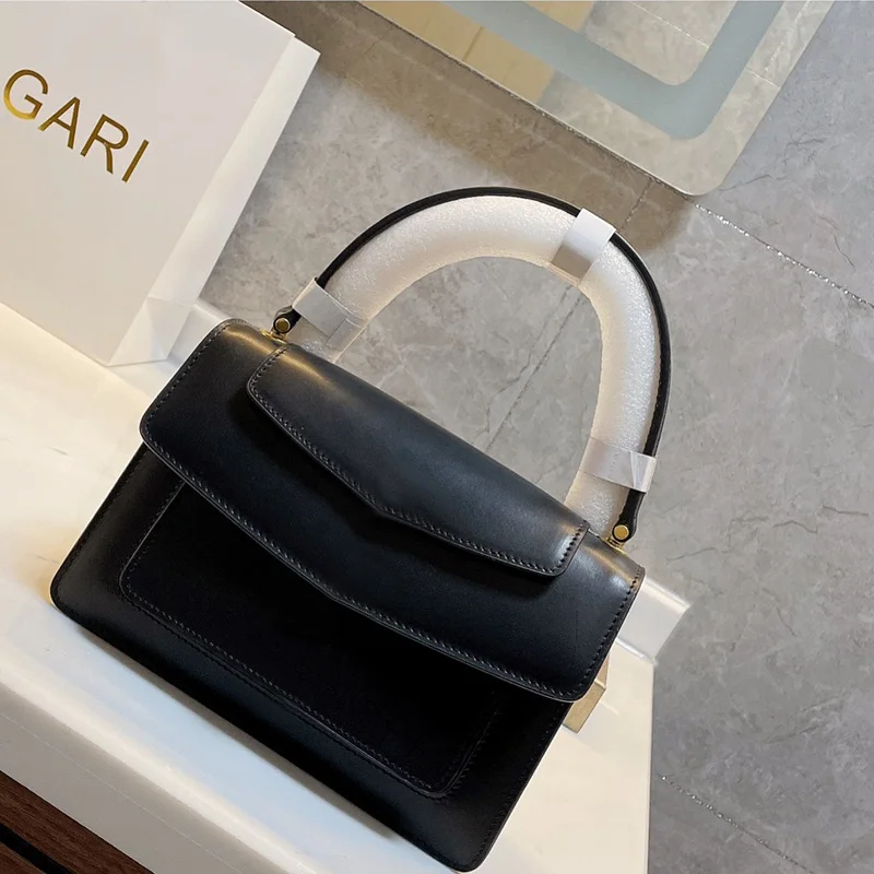 

Genuine Leather Shoulder Bag Luxury Design Handbag Bags For Women Lady's Classic Flap Bag High-end Cowhide Crossbody Purse Snake